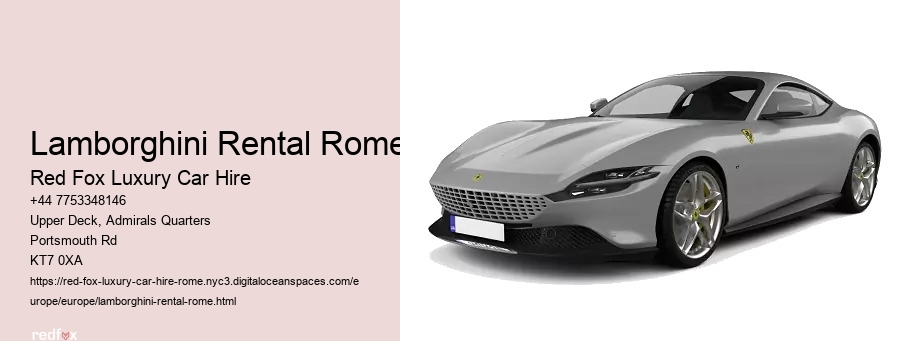 Lamborghini Rental Rome