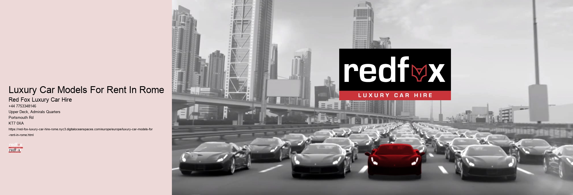 Luxury Car Models For Rent In Rome