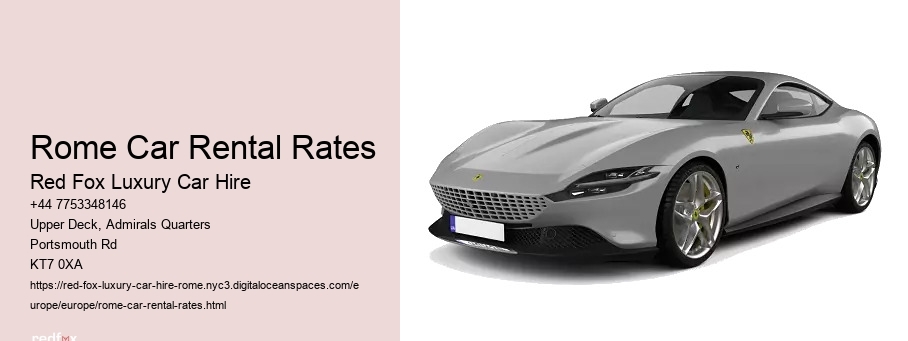 Rome Car Rental Rates